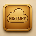 icon_history_cloud_embossed icon preview