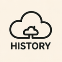 icon_history_cloud_thin icon preview