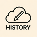 icon_history_cloud_vector icon preview