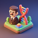 icon_history_dna_strand_3d_isometric icon preview