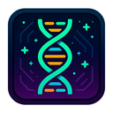 icon_history_dna_strand_cyberpunk icon preview