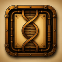 icon_history_dna_strand_steampunk icon preview