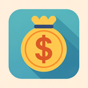 icon_history_dollar_sign_flat_pastel icon preview
