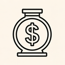 icon_history_dollar_sign_line_art icon preview