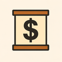 icon_history_dollar_sign_simplified icon preview