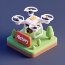 icon_history_drone_3d_isometric icon preview