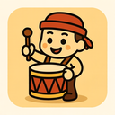 icon_history_drum_cartoon icon preview