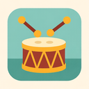 icon_history_drum_flat_pastel icon preview