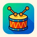icon_history_drum_vibrant_colors icon preview