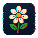 icon_history_flower_digital_glitch icon preview