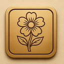 icon_history_flower_embossed icon preview