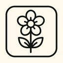 icon_history_flower_minimal_outline icon preview