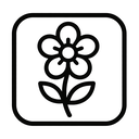 icon_history_flower_monochrome icon preview