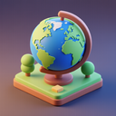 icon_history_globe_3d_isometric icon preview