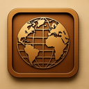 icon_history_globe_embossed icon preview