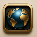 icon_history_globe_metallic icon preview