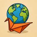 icon_history_globe_origami icon preview