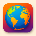 icon_history_globe_vibrant_colors icon preview