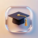 icon_history_graduation_cap_glassy icon preview