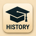 icon_history_graduation_cap_sharp_edges icon preview