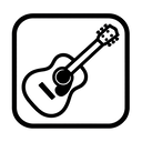icon_history_guitar_monochrome icon preview