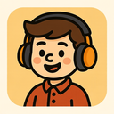 icon_history_headphones_cartoon icon preview
