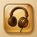 icon_history_headphones_glassy icon preview