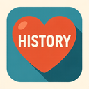 icon_history_heart_flat_design icon preview