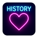 icon_history_heart_neon icon preview