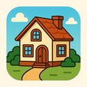 icon_history_house_cartoon icon preview
