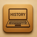 icon_history_laptop_embossed icon preview