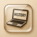 icon_history_laptop_glassy icon preview