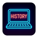 icon_history_laptop_neon icon preview