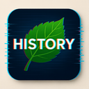 icon_history_leaf_digital_glitch icon preview