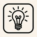 icon_history_light_bulb_monochrome icon preview