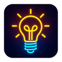 icon_history_light_bulb_neon icon preview