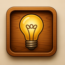 icon_history_light_bulb_wooden icon preview