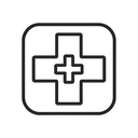 icon_history_medical_cross_line_art icon preview