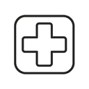 icon_history_medical_cross_minimal_outline icon preview