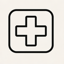icon_history_medical_cross_monochrome icon preview