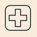 icon_history_medical_cross_thin icon preview