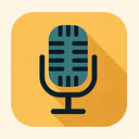 icon_history_microphone_flat_design icon preview