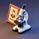 icon_history_microscope_3d_isometric icon preview