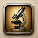 icon_history_microscope_metallic icon preview
