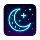 icon_history_moon_neon icon preview