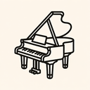 icon_history_piano_minimal_outline icon preview