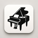 icon_history_piano_monochrome icon preview