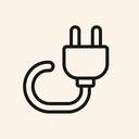 icon_history_plug_minimal_outline icon preview