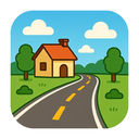 icon_history_road_cartoon icon preview