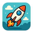 icon_history_rocket_cartoon icon preview